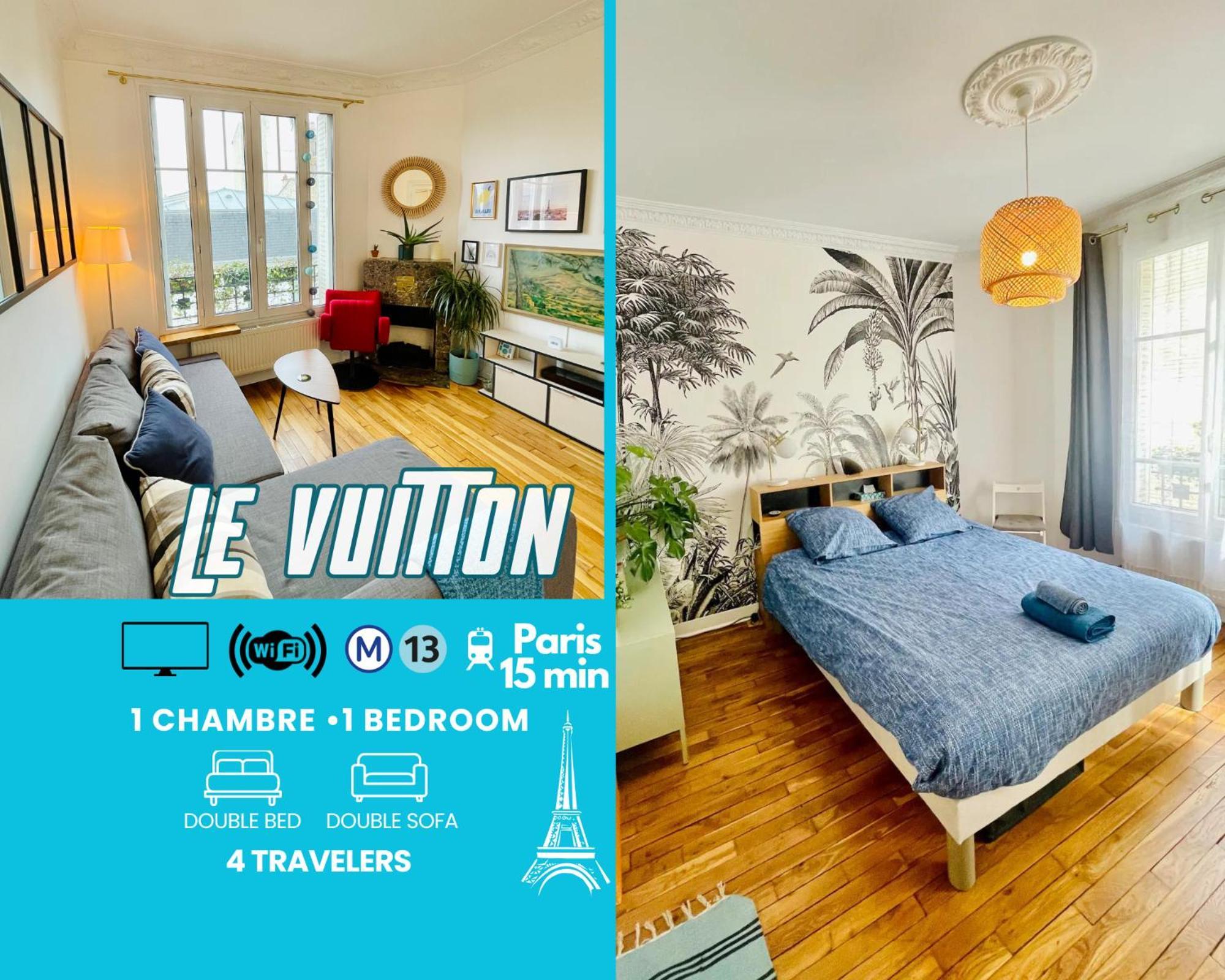 Le Vuitton Asnieres - 2 Pieces A 15 Min De Paris Apartment Exterior photo